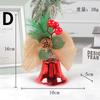 Weihnachtsdekoration Kranz Glocke Zubehör Anhänger Diy Mall Weihnachtsbaum hängende Dekorationen Bogen Dekoration