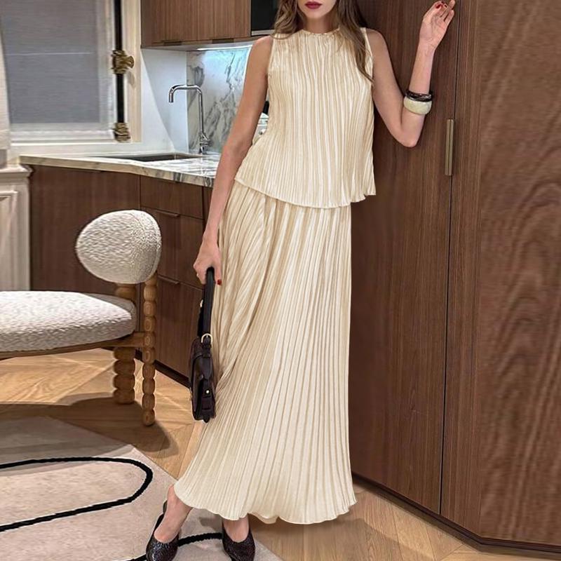 

ZANZEA Женские безрукавки, топы и длинные юбки, летние комплекты из двух частей 4XL