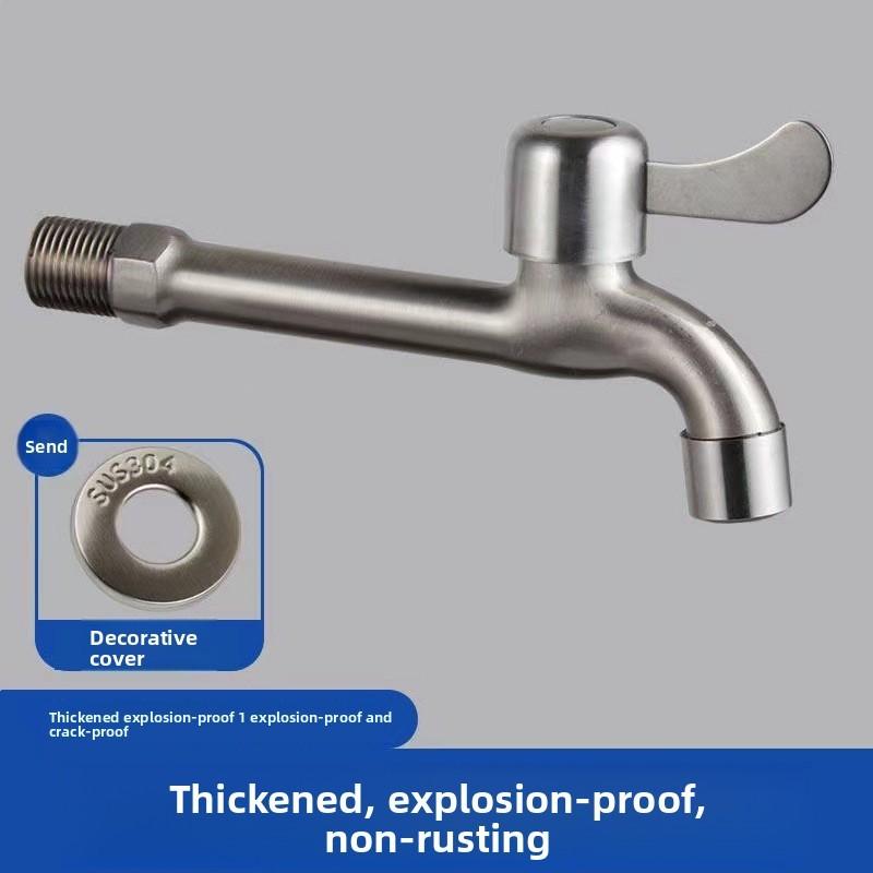 Směšovací vodovodní baterie ze slitiny zinku se dvěma vývody pro domácí koupelnu, prádelnu a balkonové rozvody