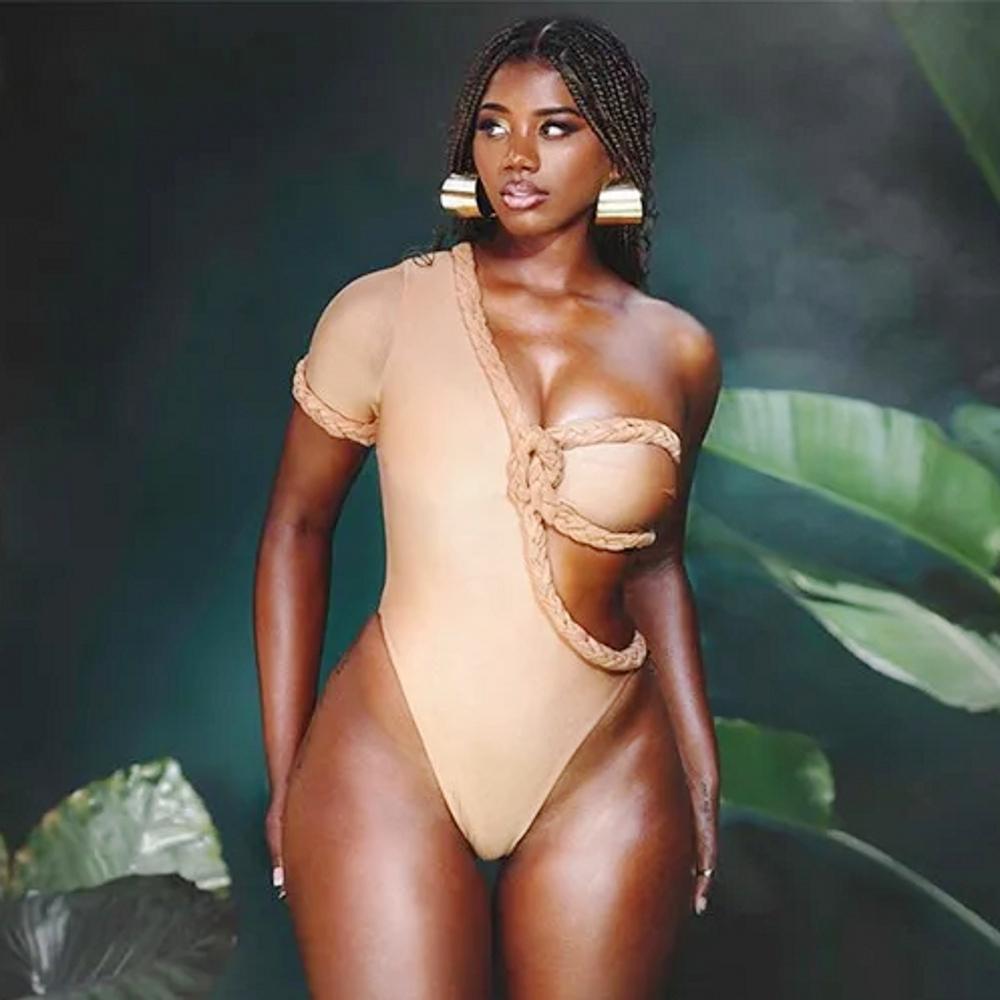 

2024 Новый сексуальный купальник с высокой талией для женщин, летний купальный костюм, комплект бикини, купальники для женщин, пляжный купальный костюм для женщин XL бежевый