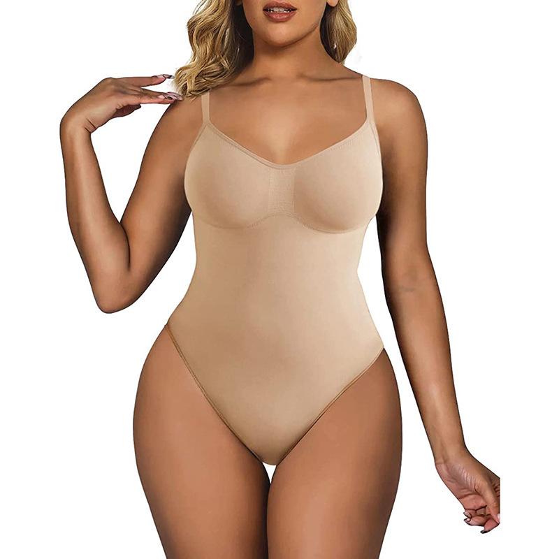 Dámské bezešvé body tvarující postavu plus size: Kontrola bříška, Zvednutí boků, Tanga, Nátělník