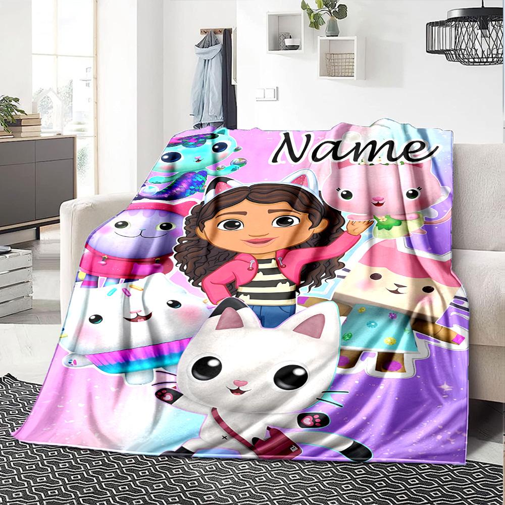 Customizable Gaby's Bubble House4 Throw Blanket – Personalized Name, All-Season Cozy Snug Blanket, Machine Washable, Personalized Blanket