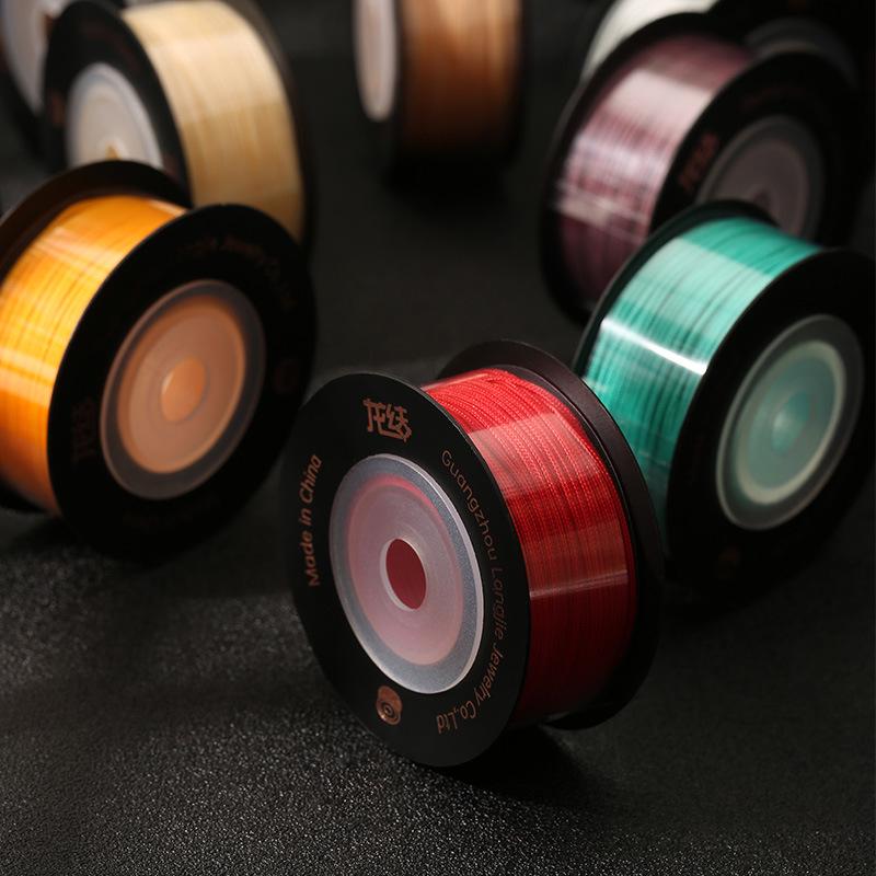 Dragon Knot High-A Jade Thread: Eco-friendly, Colorfast Jewelry Weaving Cord, 79 Colors, Handmade DIY Bracelet Material.