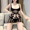 Wholesale High Quality Female Sexy Fishnet Bikini Skirt Underwear Mesh Bodystocking See Through Open Crotch Bodysuit
