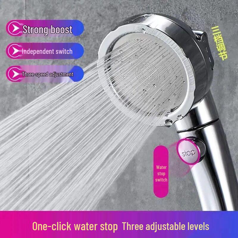 

Напорный душевой набор с одной лейкой, смесителем и водонагревателем