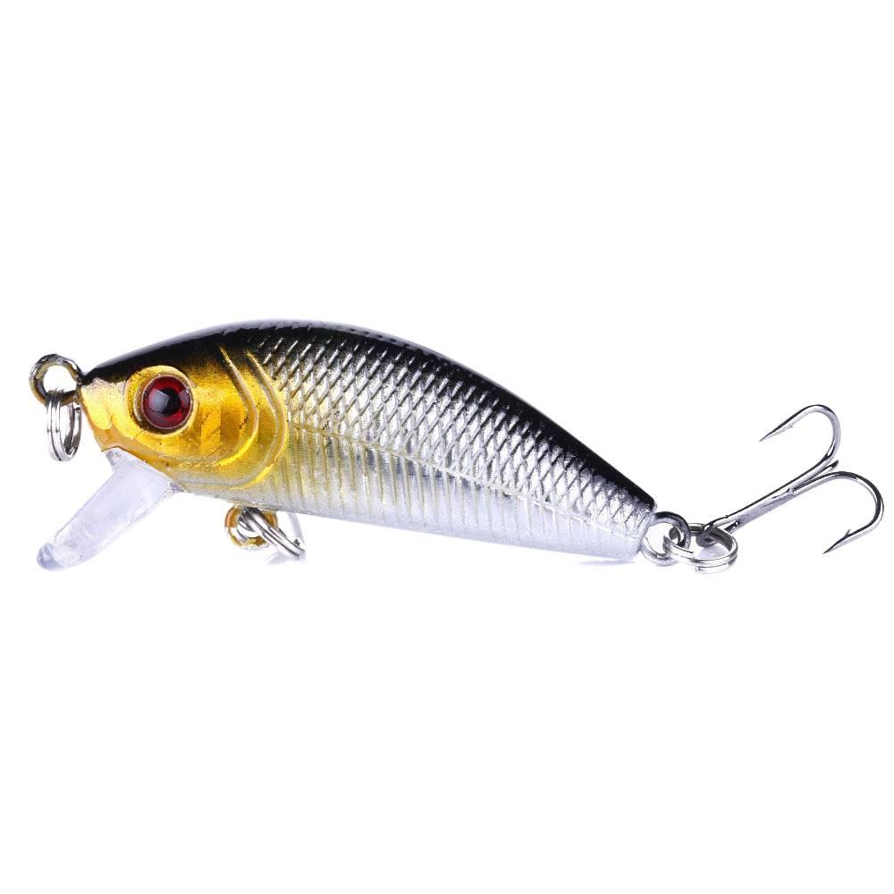 Bassangelköder Minnow5CM3.6GOberflächensystem10Hakenanzahl0.3-0.9MTief tauchender Mini-Hartköder