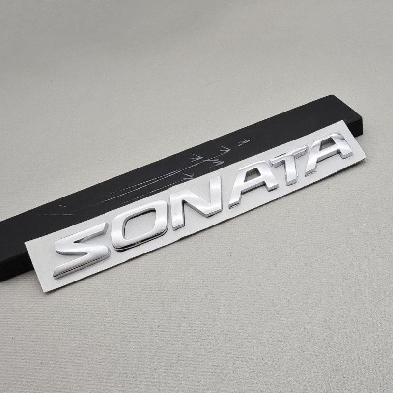 Rlapg3 3D ABS SONATA TUCSON Stylizacja Logo Litery Naklejka Bagażnik Tylny Emblemat Odznaka Naklejka Dla Hyundai Akcesoria Dekoracyjne Samochodu