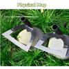 Shovel-shaped Hollow Hoe Weeding Rake Labor-saving Steel Weeding Hoe for Farm Gardening Soil Loosening Tools