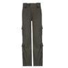 Fashion Retro Style Casual Large Pockets Jeans Street Wear Spicy Girl Pop Straight Leg Pants Elegant Loose Denim Pants Trousers 703