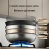 KOBACH 32cm 316L Stainless Steel Non-stick Honeycomb Wok