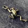 Brass Frog Decoration Mini Frog Metal Statue Antique Copper Crafts Office Home Tea Pet Table Decoration