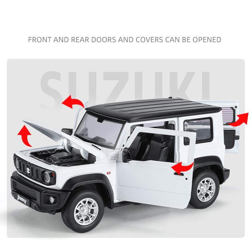 Simulation 1/24 Suzuki Jimny Alloy Automobile Model Die-cast Metal Off-Road Vehicle Model Collection Children's Toy Gifts