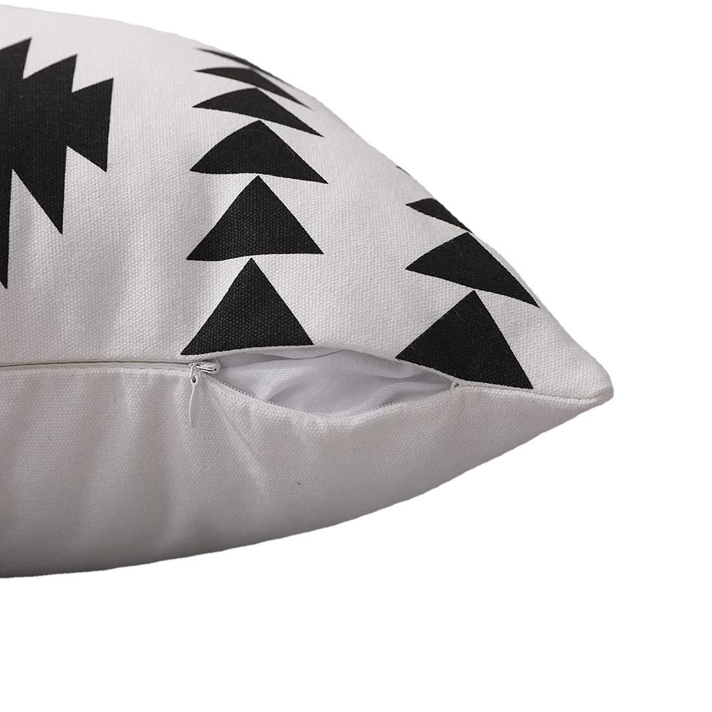 New Leather and Cotton Canvas Tassel Pillowcase Six-piece Sofa Decorative Pillowcase Set