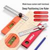 Portable Multifunctional Woodworking Marking and Positioning Ruler with Right Angle and Depth Measurement