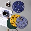3Pcs Anti Scalding Silicone Coaster Heat Resistant Placemat Chinese Style Pot Holder  Table Decor