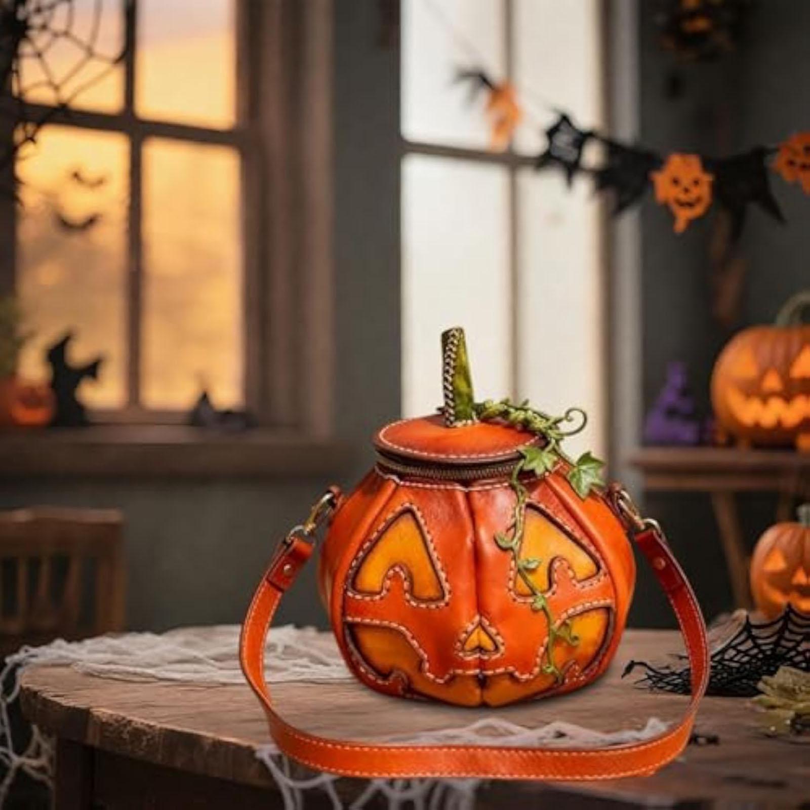 

Сумка-тыква ручной работы, тщательно изготовленная винтажная сумка с регулируемым плечевым ремнем, стильная ретро сумка высокого класса One Size