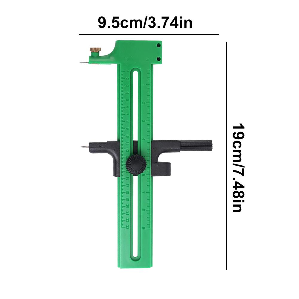 Compass Circles Cutter Rotary Compass Circles Paper Cutter Compact Design Art Craft Tool for Teaching Purpose Model Making and