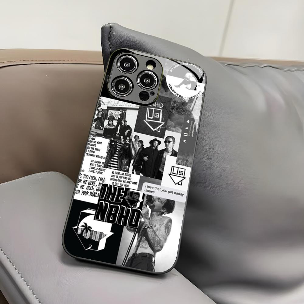 

The Neighbourhood Band Phone Case for Iphone 17 Air 16 15 14 12 11 13 Pro Max Mini X Xr Xs Puls Black Glass Cover iPhone 13 Pro
