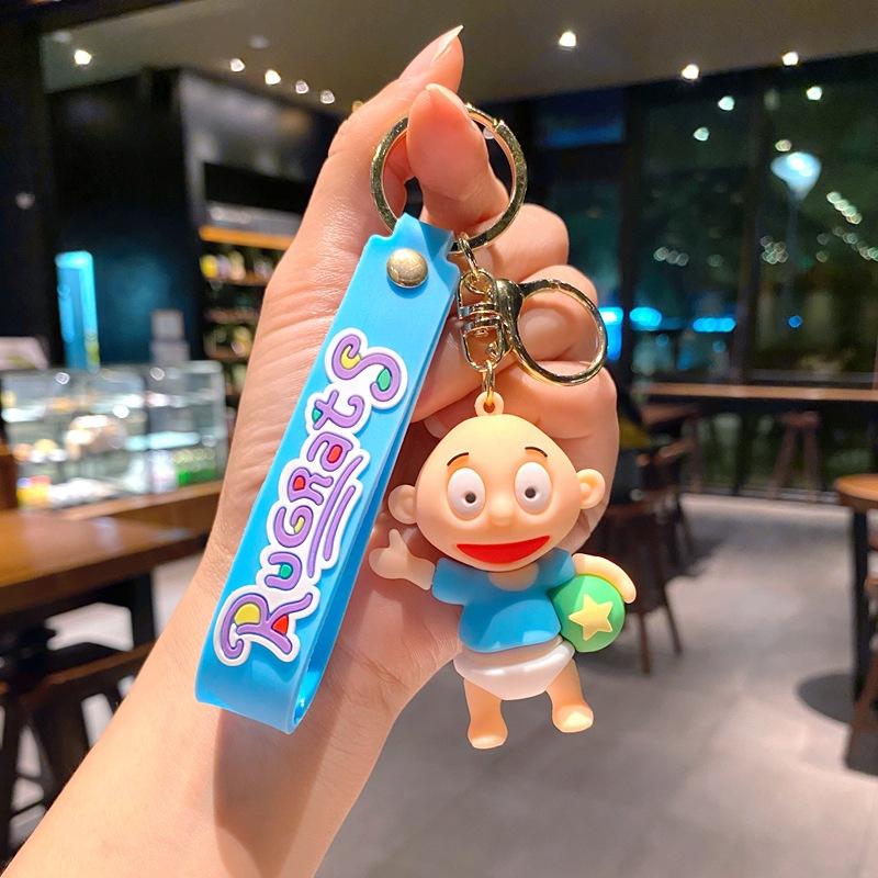Foreign Trade Naughty Soldier Keychain Cartoon Car Keychain Cute Student Bag Pendant Gift large