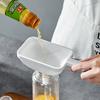 Funnel Liquid Filling Dispensing Filteroil Spices Jam Salad Canned Kitchen Funnel Rectangle Dispenser with Handle Kitchen Gadget