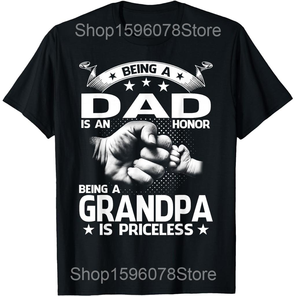 Promoted To Grandpa Est 2026 Grandpa Est 2026 T Shirts Men Cotton Humor Streetwear Tee Shirt Short Sleeve Unisex Loose Clothing