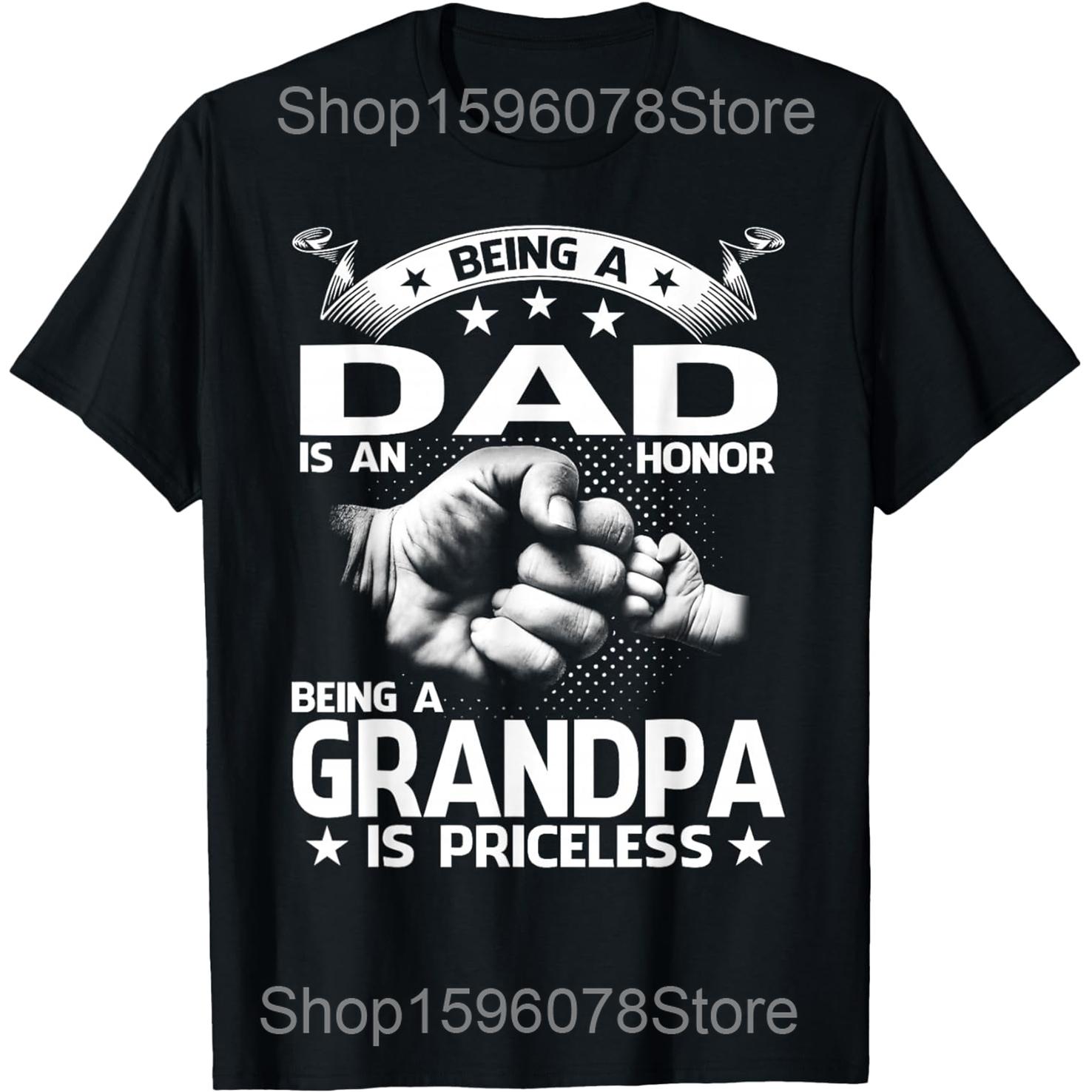 Promoted to Grandpa Est 2026 Grandpa Est 2026 T Shirts Men Cotton Humor Streetwear Tee Shirt Short Sleeve Unisex Loose Clothing S