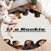 THE ROOKIE Round Area Rug,Carpet Rug for Living Room Bedroom Sofa Playroom Decor,Non-slip Floor Mat