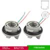 2Pcs Auto Led Lights Bulb Socket Connector 1156 Angled Bau15S Lamp Holder P21W Adapter Car Light Base