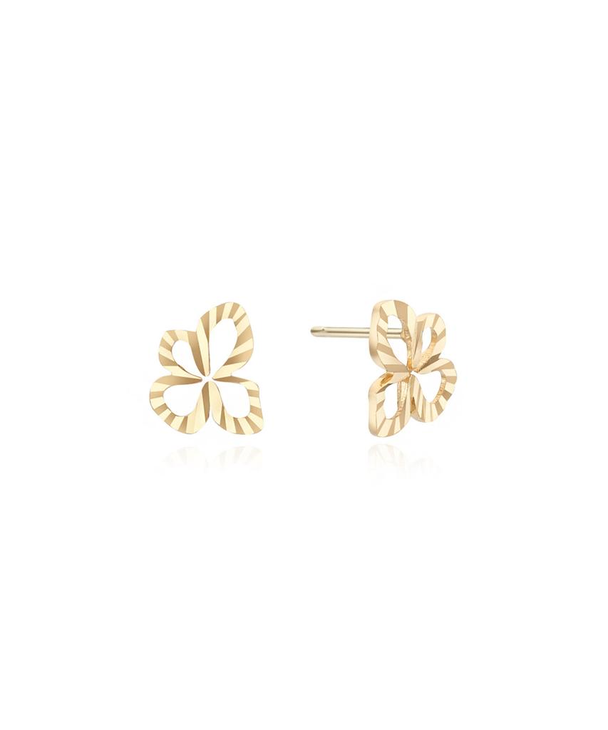 Lloyd Cut Flower 10K Gold Earrings Lptp3002T