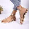 Elegant Women Flat Sandals Open Toe Non Slip Shoes Outdoor Beach Slides Women Summer Lightweight Sexy Sandals Sandalias De Mujer