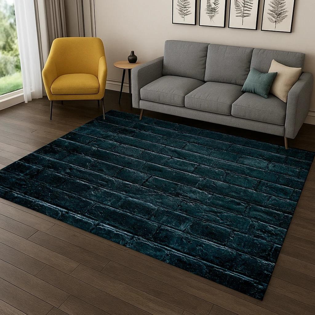 3D Brick Stone Building Carpet Wall Originality Printed Rug for Living Room Home Bedroom Doormat Decor Anti-slip Large Size Rug