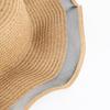 Sunscreen wavy edge straw hat high value DIY straw hat women's seaside sunshade breathable sunscreen straw hat