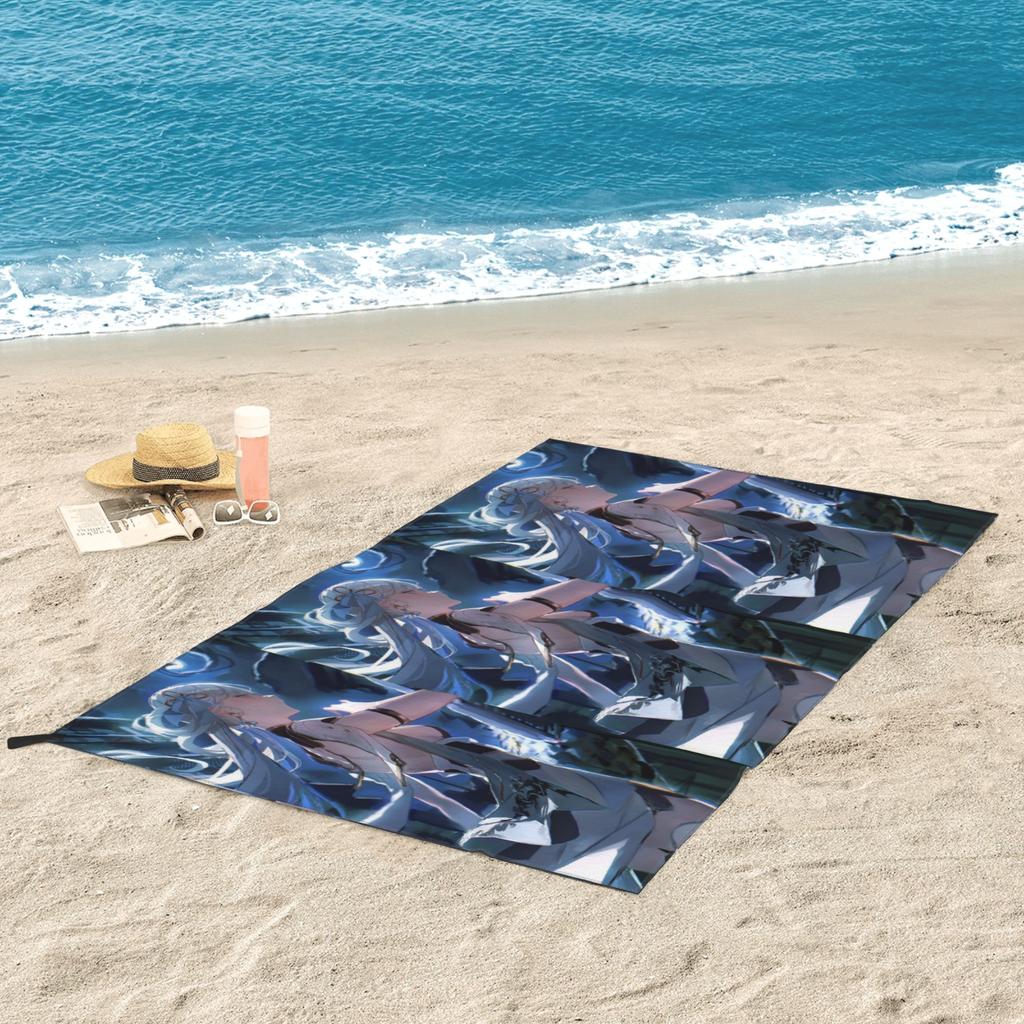 Jinhsi Wuthering Waves Beach Towel Soft Microfiber Quick Dry Absorbent Quick Towels For Bath
