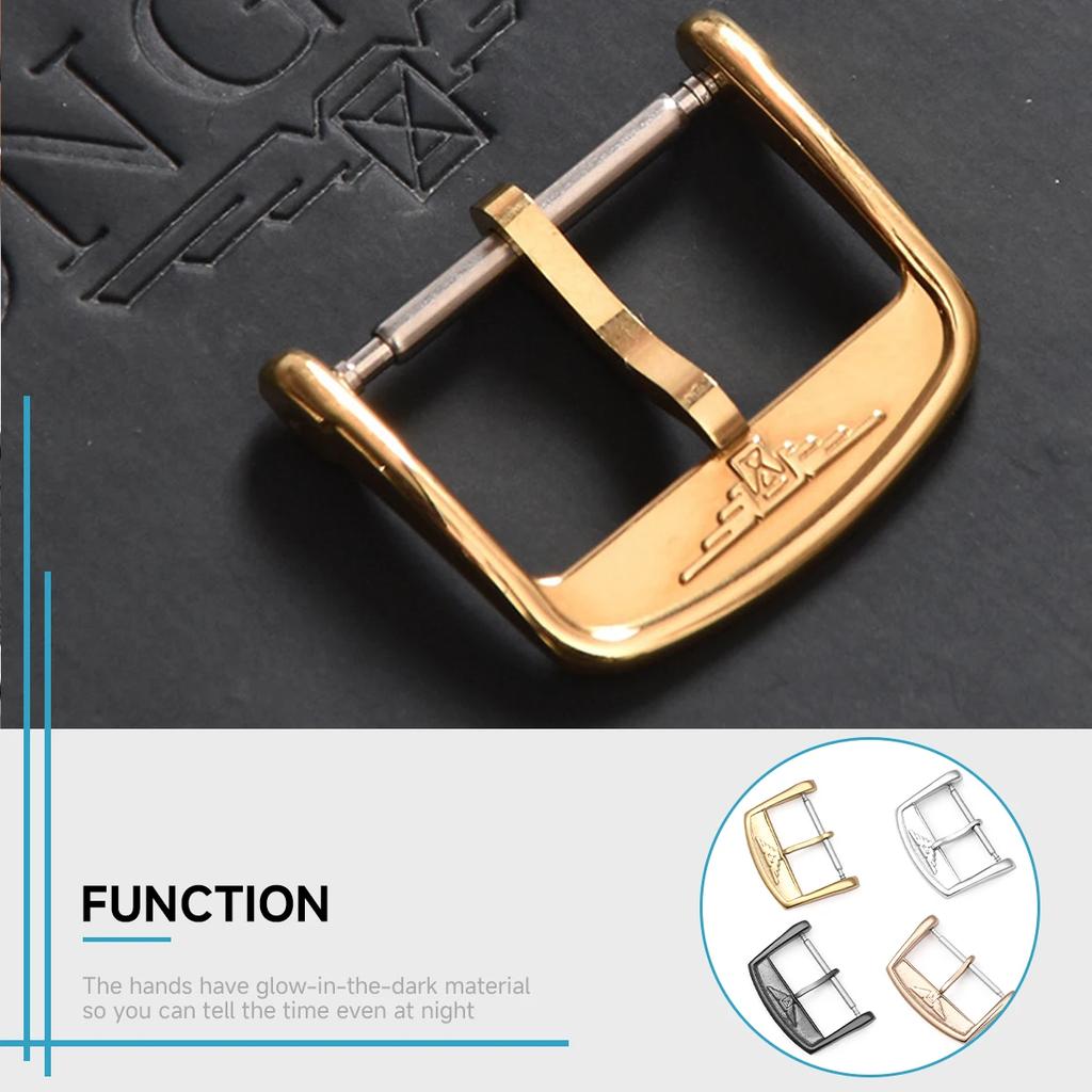 12mm 14mm 16mm 18mm Stainless Steel Watch Buckle Watch Clasp Adapted To L2L4 Jialan Majestic Luya Buckle Pin Watch Accessories