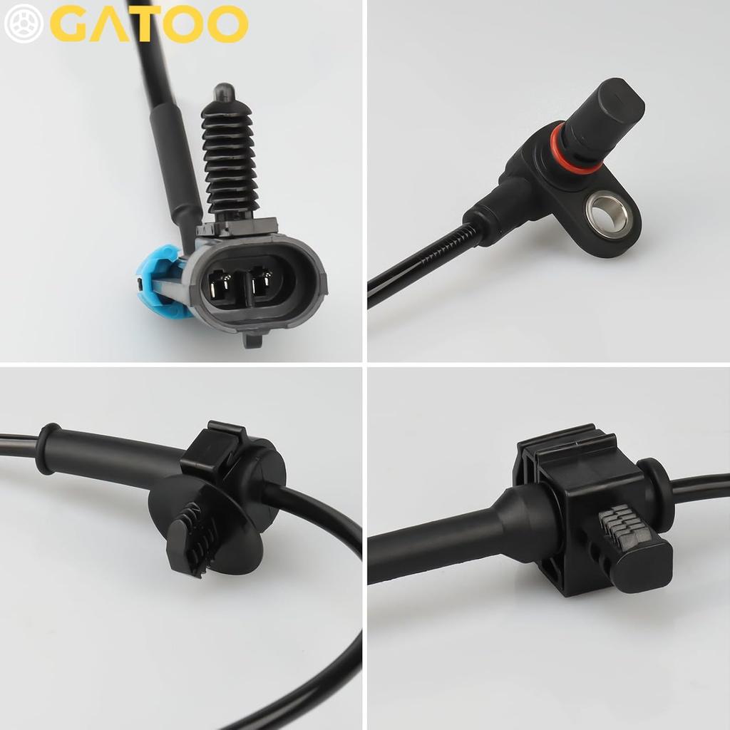 ABS Wheel Speed Sensor Front Left+Right Fit for 2007 2008 2009 2010 2011 2012 2013 Chevy Silverado 1500 Avalanche GMC Sierra 1500, 07-2014 Chevy