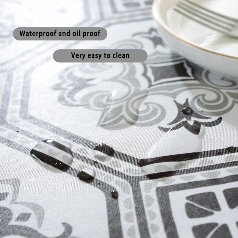 1pc Rectangle Vinyl Picnic Table Cloth Waterproof Elastic Fitted Table Covers Outdoor Table Cover for Camping Dining Indoor