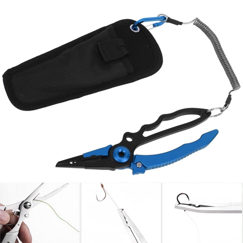 Ergonomic Grip Fishing Cutting Pliers Aluminum Alloy Hook Remover Pliers  Saltwater Fishing