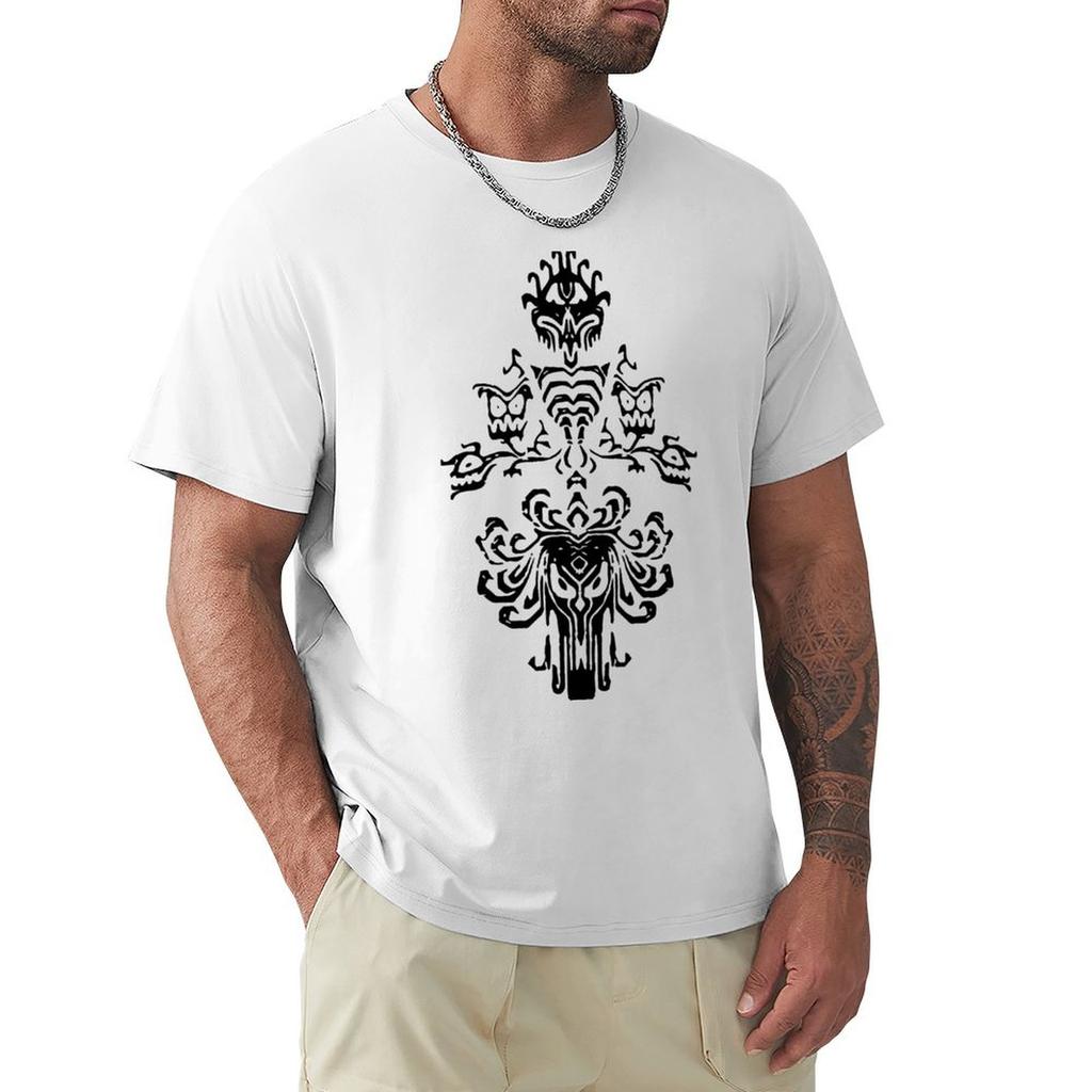 Haunted Unisexsion Wallpaper Design Tshirt Big Size Short Sleeve Tee For Unisex