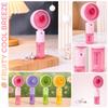 Tragbarer Handventilator mit 3 einstellbaren Geschwindigkeiten, USB-wiederaufladbarer Mini-Ventilator mit Wassersprühfunktion für den Außenbereich, Reisen und Make-up