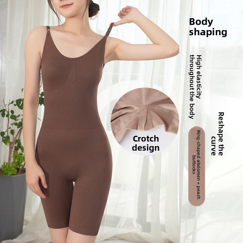 

Новий безшовний боді з глибоким вирізом на спині для жінок великих розмірів. Моделюючий боді з плоскими лямками на ногах. Бодішейпер для контролю живота. XXXL кавовий