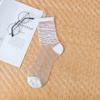 Polka Dot Socks Women See Through Transparent Crystal Silk Socks Summer Ultra-thin Breathable Girls Kawaii Cute Nylon Long Socks