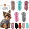 Ropa para Mascotas Suéter Moda Otoño Invierno Cálido Suéter para Perro Abrigo Tejido Prendas de Punto para Cachorro Pequeño Ropa Yorkshire