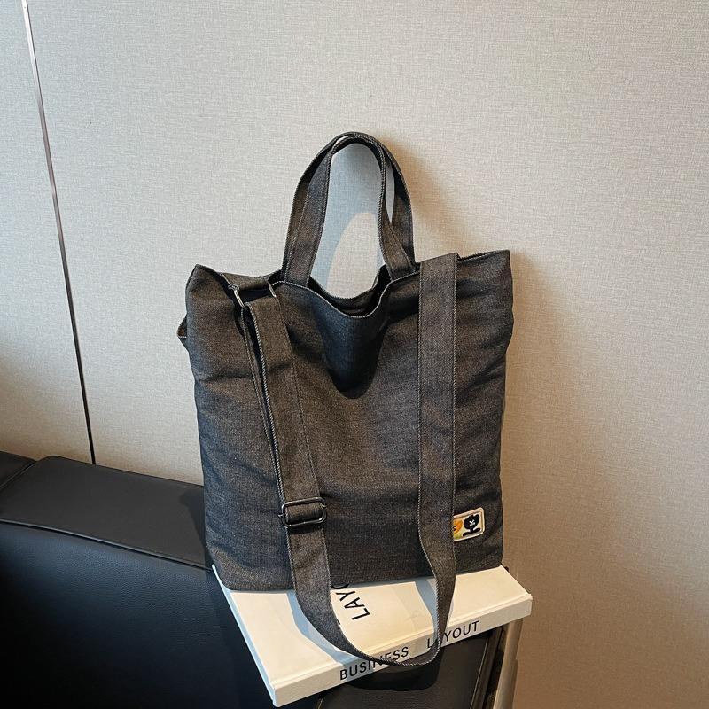 Large capacity women's bag new summer versatile messenger casual portable college student class tote bag