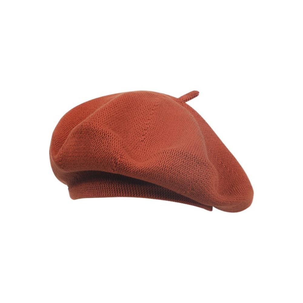 Keep Warm Women Berets Knitted Artist Hat Elegant British Beanie Hat  Girls