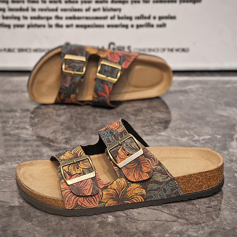 Women'S Cork Slip-On Casual Comfortable Fashionable Women'S Summer Slip-On Shoes Rubber Sole Women With Cork Footbed Flip Flops