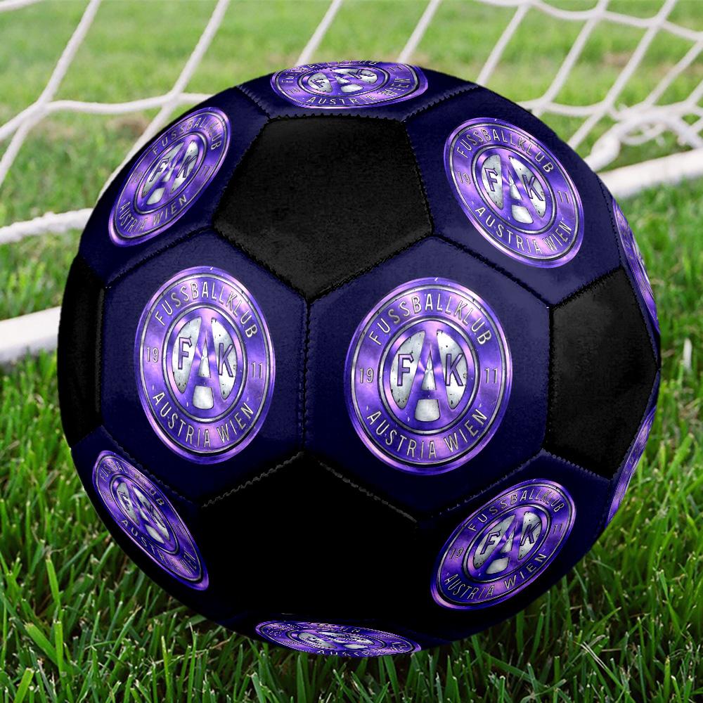 FK Austria Wien Soccer Ball Colorful All Ages Machine Stitched PVC Competition Ready Durable High-Bounce.SIZE5