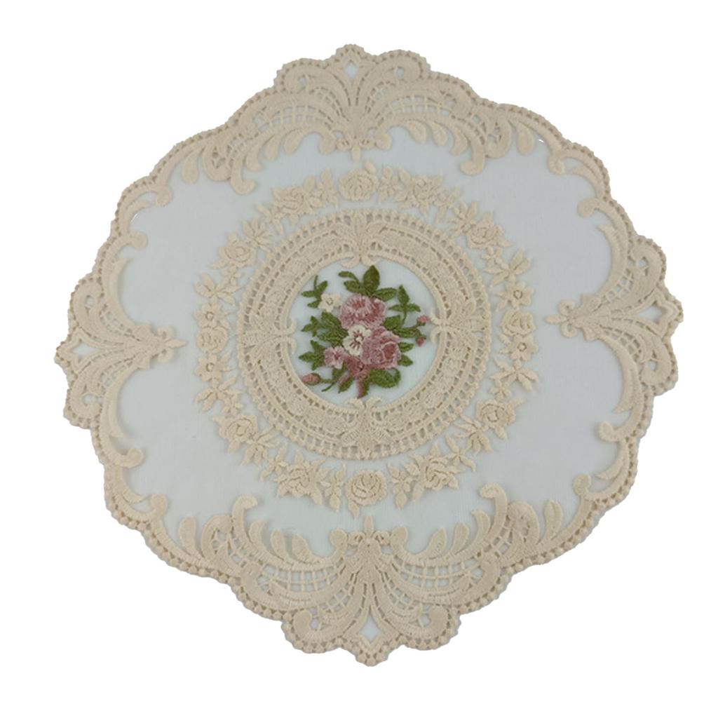 10 Gramm Spitzenuntersetzer 28*28cm Bohnenpaste Farbe Kamel