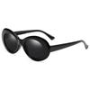 Men's Sunglasses Hip Hop Brigitte White Sunglasses Same Glasses Fashion Oval Sunglasses Gray Lenses Women's Sunglasses