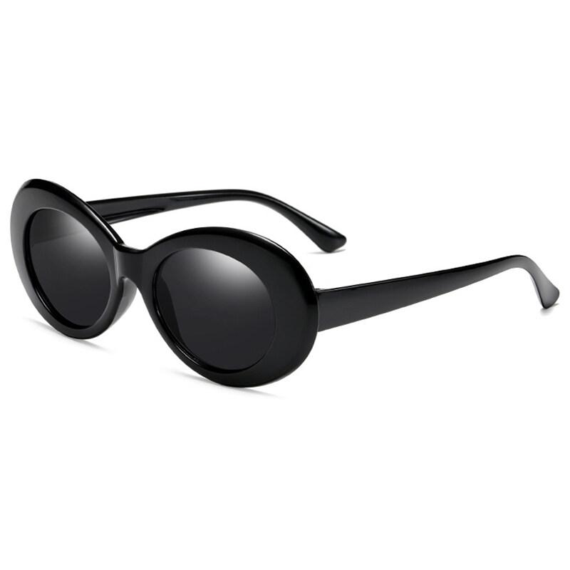 Men's Sunglasses Hip Hop Brigitte White Sunglasses Same Glasses Fashion Oval Sunglasses Gray Lenses Women's Sunglasses