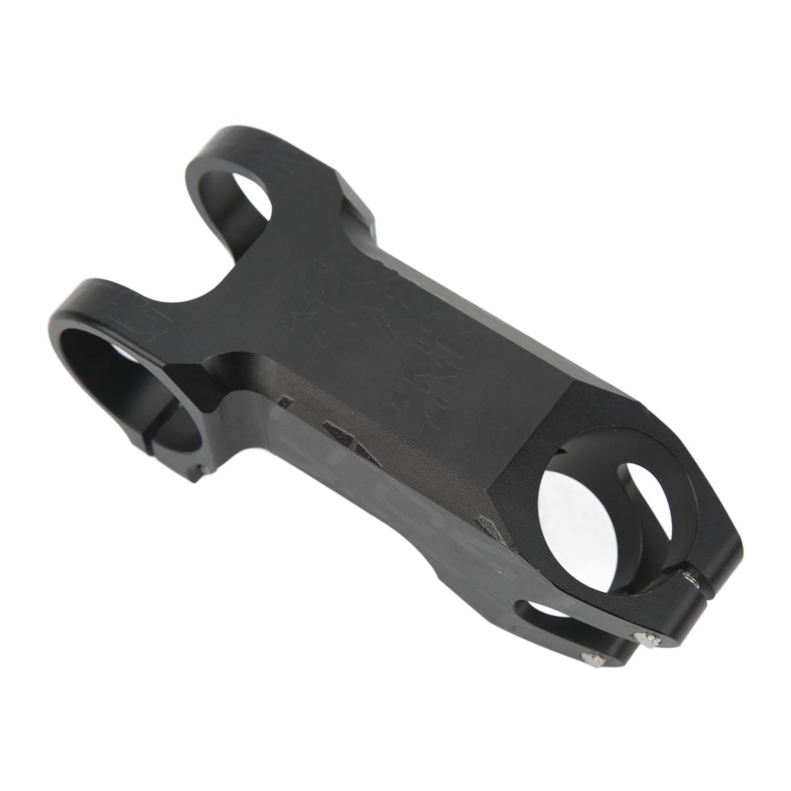 Bike Stem Aluminium Alloy Black Mountain Bike Handlebar Riser Negative 25 Degrees Bike Short Handlebar Stem Riser 70mm